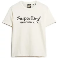 Metallic casual women's T-shirt Superdry Venue