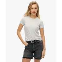 Women's ribbed logo T-shirt Superdry Essential