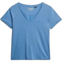 Women's V-neck T-shirt Superdry Slub Emb de Studios