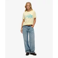 Women's washed T-shirt Superdry Vintage Logo