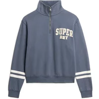 Women's zip-neck sweatshirt with appliqué design Superdry Athletic Essentials