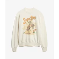Loose fit printed sweatshirt for women Superdry Souvenir