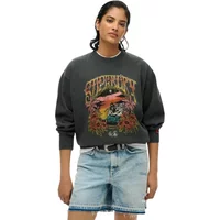 Women's loose-fitting sweatshirt Superdry Psych Surf