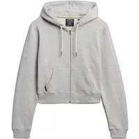 Women's cropped zip-up hoodie with logo Superdry Essential