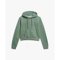 Women’s zip-up cropped hoodie Superdry Athletic Essentials