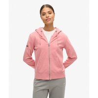 Einfarbiger Damen Hoodie mit Reißverschluss Superdry Einfarbiger Damen Hoodie mit Reißverschluss Superdry
