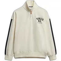 Women's zip-up crew neck sweatshirt Superdry Country Club Applique
