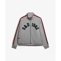 Women's zip-up track jacket with appliqué pattern Superdry Athletic Essentials