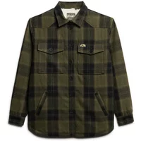 Damen-Karomuster-Schal aus Lammfell Superdry