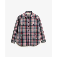 Checked shearling overshirt for women Superdry