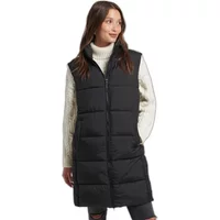 Lange ärmellose Daunenjacke mit Kapuze, Damen Superdry