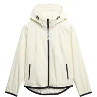 Hooded windbreaker with logo for women Superdry