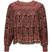 Bluse aus gesmoktem Gewebe mit Druck Frau Superdry