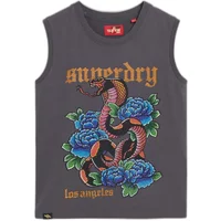 Tanktop mit Strasssteinen Tattoo-Effekt Damen Superdry