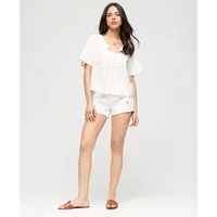 Women's embroidered button-down blouse Superdry