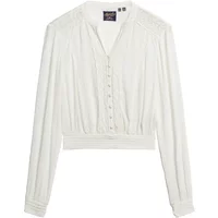 Women's long-sleeved smocked blouse Superdry