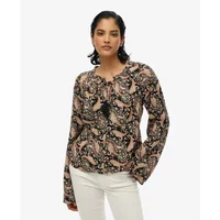 Women's long-sleeved printed blouse Superdry