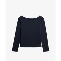 Women's off-shoulder long sleeve t-shirt Superdry Bardot