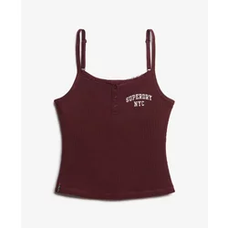 Embroidered Button Tank Top For Women Superdry Athletic Essentials