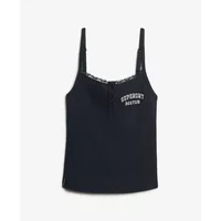 Embroidered Button Tank Top for Women Superdry Athletic Essentials