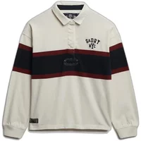 Women's long-sleeve striped polo Superdry Heritage
