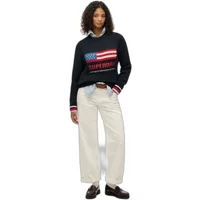 Women's round neck sweater Superdry Americana
