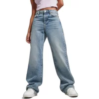 Jeans breite Bio-Baumwolle Frau Superdry