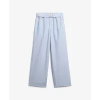 Damen Baumwoll-Streifen-Hose mit Gummibund Superdry