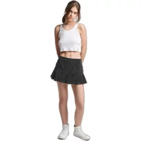 Pleated mini skirt velvet woman Superdry Vintage