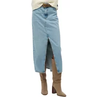 Women's long slit denim skirt Superdry