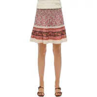 Mini skirt woman Superdry Patchwork