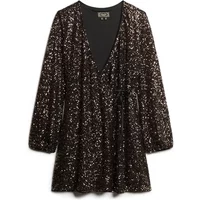 Sequin wrap mini-dress for women Superdry