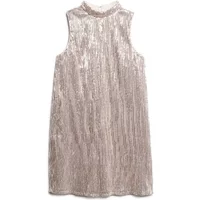Women's short sleeveless sequin trapeze dress Superdry