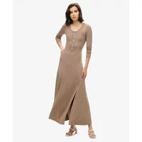 Mid-length semi-buttoned dress for women Superdry