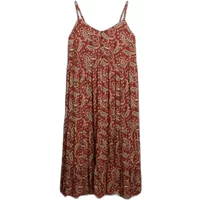 Mid-length semi-buttoned ruffled dress for women Superdry