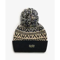 Knitted beanie with pattern for women Superdry