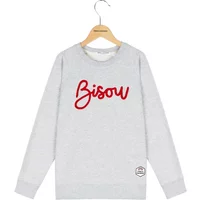 Sweatshirt Crewneck child French Disorder Bisou