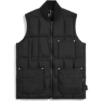 Zip-up sleeveless puffer with V-neck Taion