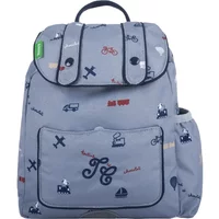 Magnetic pocket backpack tartine and chocolat for kids Tann's Globe-trotter