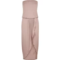 Bandeau dress for women Urban Classics viscose (large sizes)