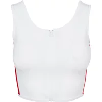 Women's crop top Urban Classic Stripe zip