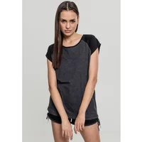 Women's large size T-shirt Urban Classic contrat raglan