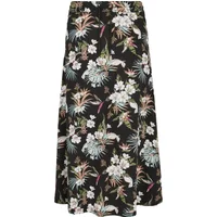 Women's skirt Urban Classics viscose midi-grandes tailles