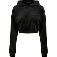 Women's Hoodie Urban Classics cropped velvet oversized