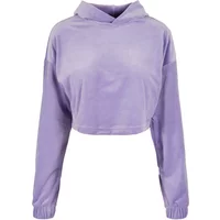 Damen-Hoodie Urban Classics cropped velvet oversized