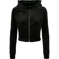 Women's hoodie large sizes Urban Classics velvet zip