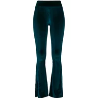Damen-Leggings mit hoher Taille Urban Classics velvet boot (GT)