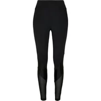 Women's high-waisted leggings Urban Classics mixed tech