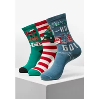 Set of 3 socks Urban Classics Ho Ho Ho Christmas