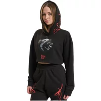 Women's crop hoodie Thug Life Dusky